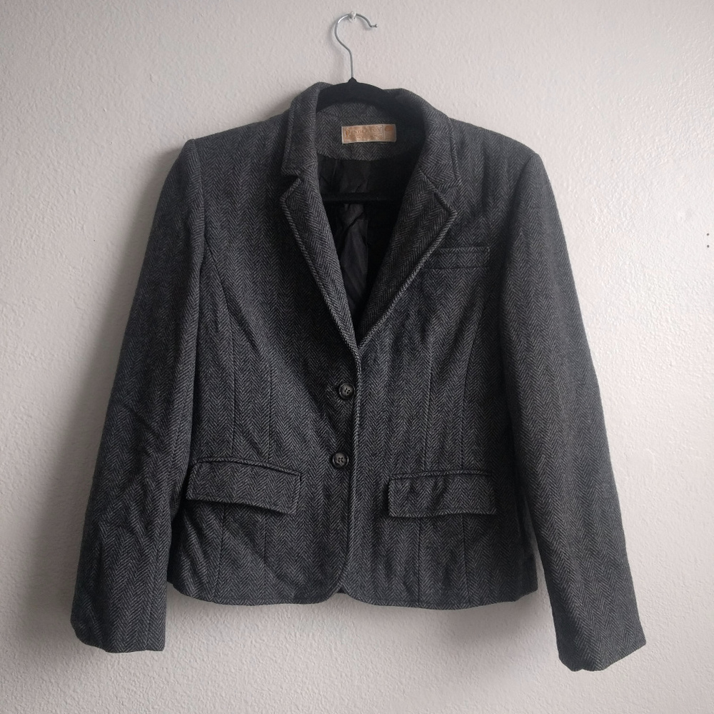 Grey Wool Blazer - image 3